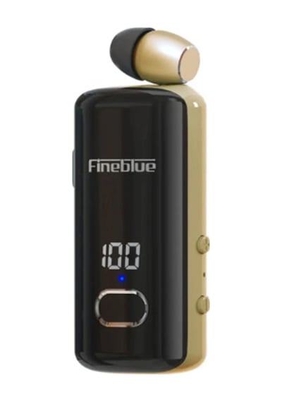 Fineblue F580 Dijital Göstergeli Makaralı Titreşimli Bluetooth Kulaklık Gold