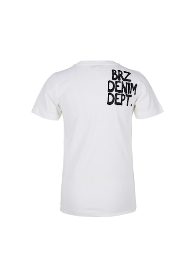 Brz Kids Baskılı Erkek Çocuk Kısa Kollu T-Shirt Ekru (534370129) Ekru