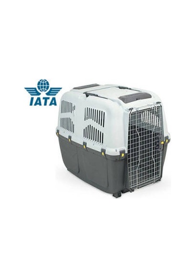 7 Iata Tekerleksiz Plastik Kedi Ve Köpek Taşıma Kafesi 105x73x76 Cm Çok Renkli