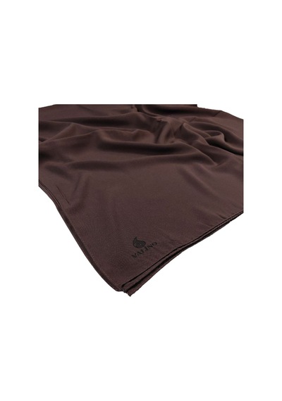 Mim Eşarp Mısırlı Eşarpları Medine Ipeği Büyük Boy Eşarp 140x140 Cm Kahve