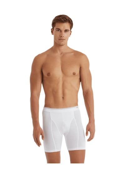 Blackspade Erkek Retro Büyük Beden Boxer Tender Cotton 9216 Beyaz