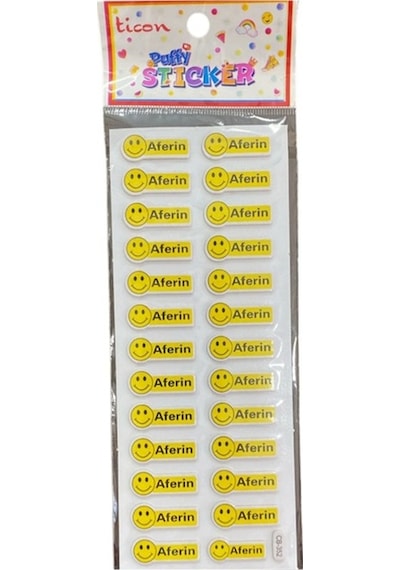 Ticon Süpersin Aferin Harika Sticker - 6 Adet