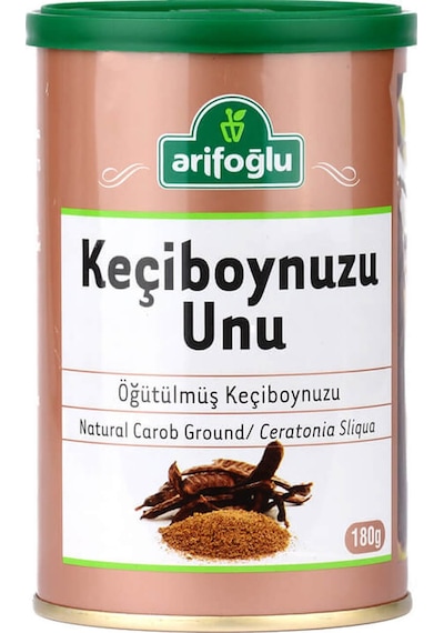 Arifoğlu Öğütülmüş Keçiboynuzu Unu Silindir Teneke 180 G