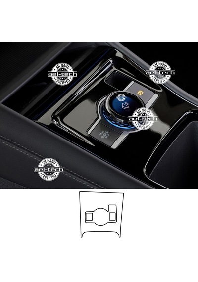 Volkswagen Tayron Uyumlu Vites Etrafı Piano Black Tpu Koruyucu 20