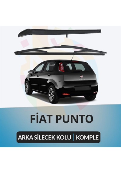 Fiat Punto Komple Arka Silecek Kolu ve  Süpürgesi