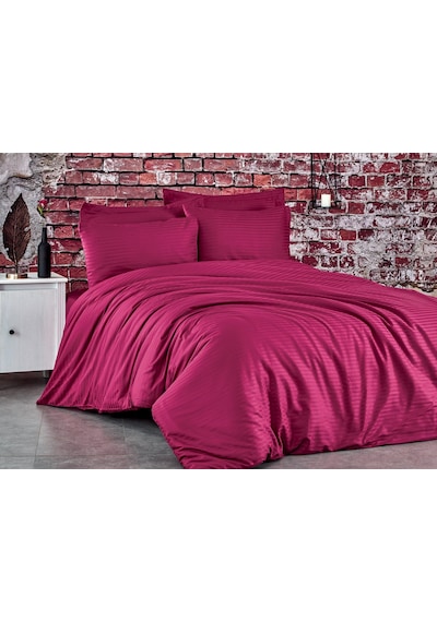 Komfort Home Tek Kişilik Çizgili Pamuk Saten Nevresim Takımı (435498061)