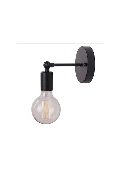 Riolight Retro Mafsallı Hareketli Başlık Duvar Aplik Siyah