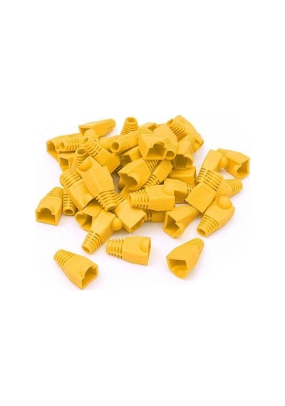 BiSıfır Rj45 Kılıf Boot Sarı (100 Adet)