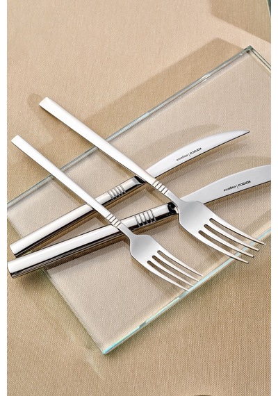 Karaca  Elegance Nil V2 Platin 12 Kişilik 84 Parça Çatal Kaşık Bıçak Takımı