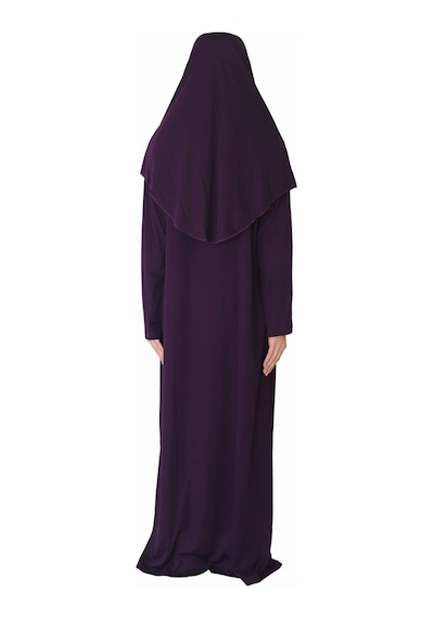Zehranaz Namaz Elbisesi Koyu Mor Fermuarlı Namaz Elbisesi Koyu Mor