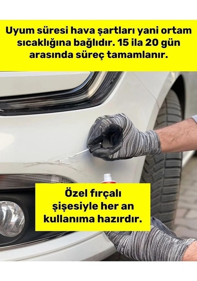 Flea Market Toyota Corolla Super White Opak Beyaz 040 Profesyonel Çizik Ve Taş Izi Giderici Rötuş Boyası 30ml, Tc04