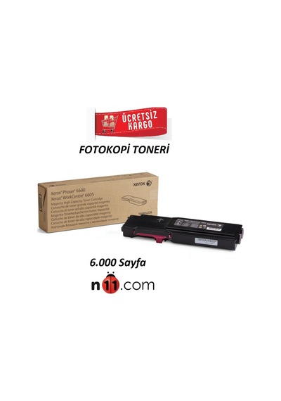 Xerox 106R02234 - 6600 / 6605 Kırmızı Toneri