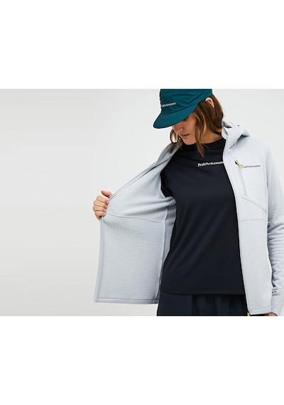 Peak Performance W Traıl Polartec Zıp Hood Kadın Günlük Sweatshirt G80183090t Beyaz