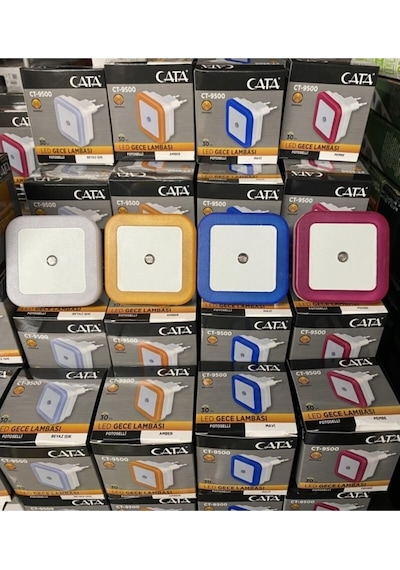 Cata Ct-9500 Fotoselli Gece Lambası Çok Renkli