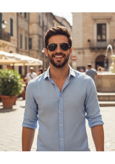 Esrada Aron 3025 04 Erkek Güneş Gözlüğü 62-16-143 Altın