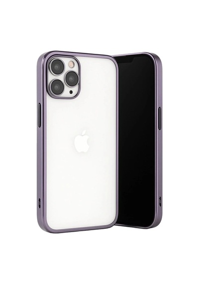 Apple İphone 13 Pro Max Kılıf Razer Lensli Silikon - Mor
