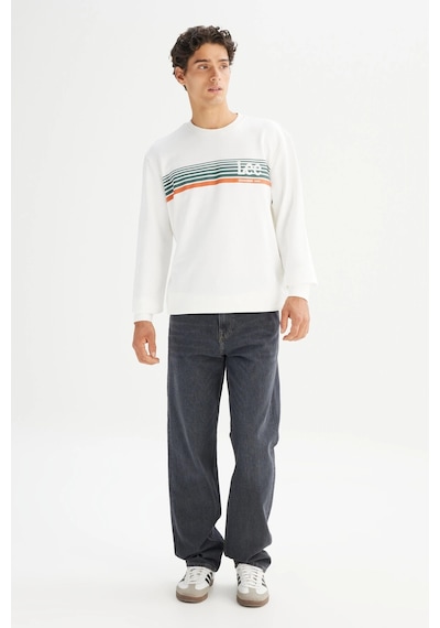 Lee Erkek Sweat L2520099 102 Beyaz Beyaz