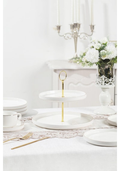 Acar Sierra 6 Kişilik 20 Parça Brunch Seti - Gold