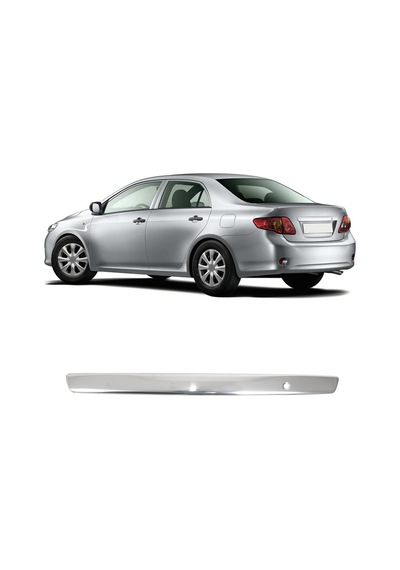 Toyota Corolla Uyumlu 2006-2009 Krom Bagaj Çıtası Paslanmaz Çelik