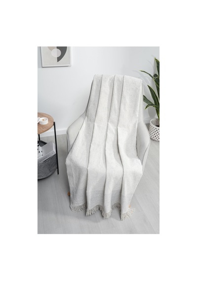 Çok Amaçlı Pamuklu Örtü- Kanepe-koltuk Şalı-koltuk Örtüsü 170x220-766 Gri3