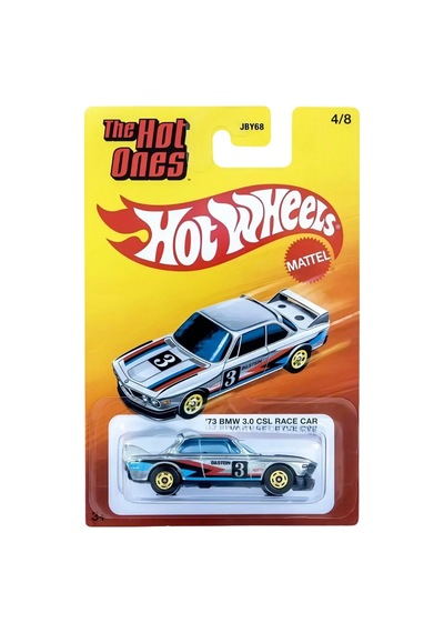 Hot Wheels Silver Series The Hot Ones '73 Bmw 3.0 Csl Race Car - Gümüş Bilstein 3 Uzun Kart 1/64 Çok Renkli