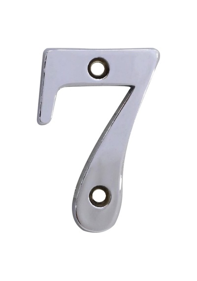 Çelik Kapı Numarası 5 Cm Parlak Krom 7 Numara Diğer