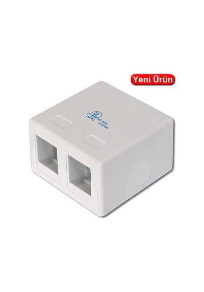 Digitus At-ag-302a-wh 2 Port Sıva Üstü Keystone Kutusu 10'li Paket