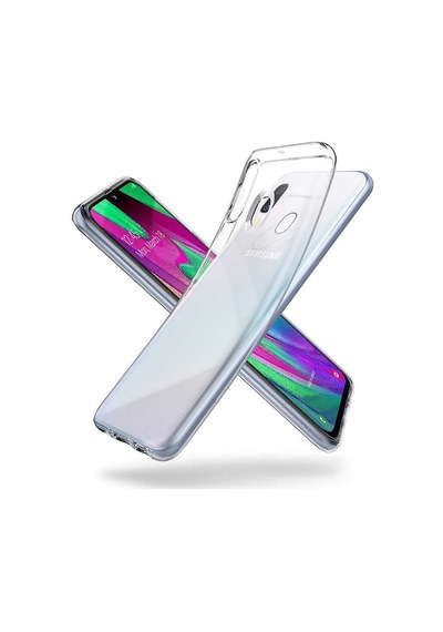 Noktaks - Samsung Galaxy A40 Uyumlu - Kılıf Şeffaf Soft Slim Fitt Süper Silikon Kapak - Şeffaf