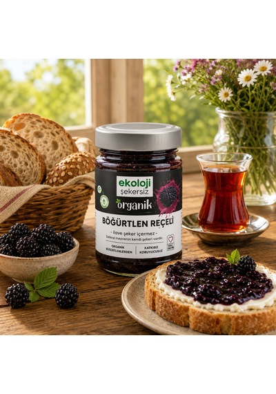 Organik Böğürtlen Reçeli 380 Gr.