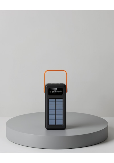 Powerbank Solar Fenerli Çoklu Kablolu 80000 Mah Taşınabilir Şarj Aleti Çok Renkli