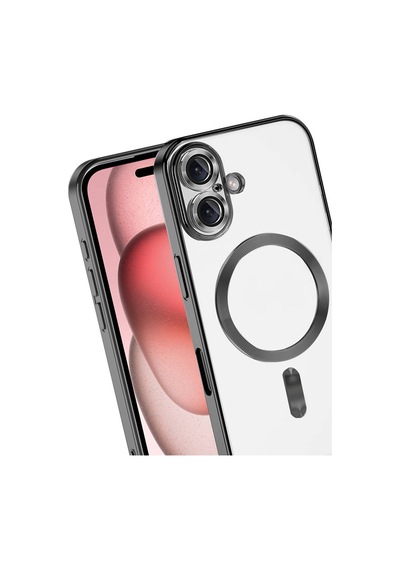 Apple iPhone  Uyumlu,  17 Kross Magneticsafe Kapak - Siyah