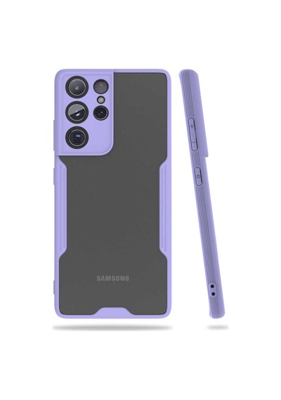 Galaxy S21 Ultra Kılıf Zore Parfe Kenarları Pastel Renk Silikon