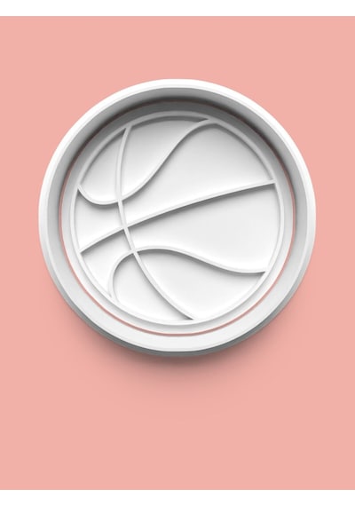Basketbol Kurabiye Kalıbı Ve Şeker Hamuru Kalıbı 4'lü Set