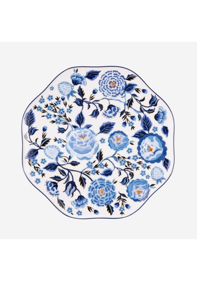 Mavi Porselen Yemek Tabağı 26,5 Cm