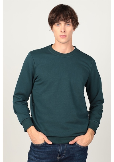 Tudors Unisex Relax Fit Rahat Kesim Pamuklu Yumuşak Dokulu İçi Polarlı Basic Yeşil Bisiklet Yaka Sweatshirt-23349-yeşil Yeşil Tudors Unisex Relax Fit Rahat Kesim Pamuklu Yumuşak Dokulu İçi Polarlı Basic Yeşil Bisiklet Yaka Sweatshirt-23349-yeşil Yeşil