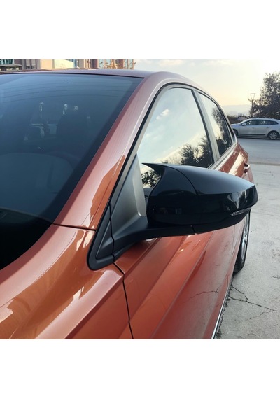 Volksvogen Polo Mk6 2018 Sonrası Batman Yarasa Ayna Kapağı Piano Black Abs Plastik