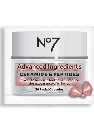 No7 Advanced Ingredients Ceramide & Peptides Yüz Kapsülleri 30 Kapsül