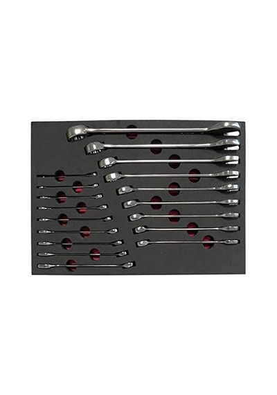 1401-k18b Anahtar Kombine Set 18 Parça 6-27 Sünger Yataklı