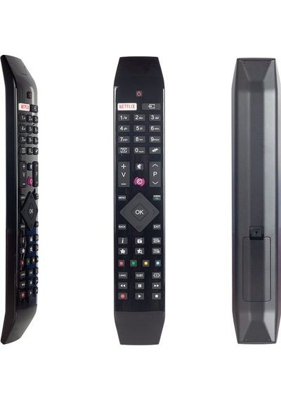 Vestel Uyumlu Netflix Mor Tuşlu Yeni Üstü Camlı Model Led Tv Kumanda