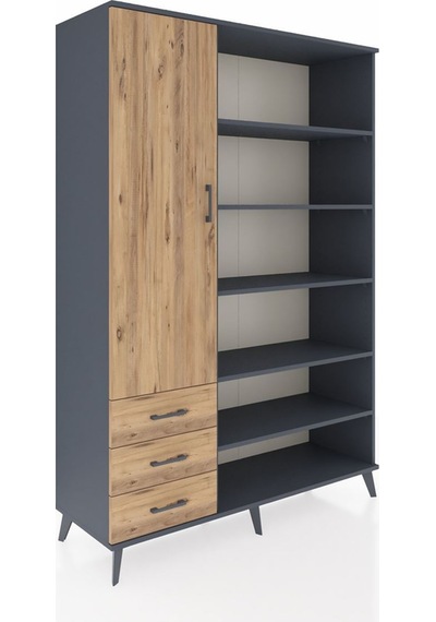 Hyperion Dolap 9 Raflı 3 Çekmeceli 3 Kapaklı 132x44x195 Antrasit-çam/çam Atlas Çam/atlas Çam Hyperion Dolap 9 Raflı 3 Çekmeceli 3 Kapaklı 132x44x195 Antrasit-çam/çam Atlas Çam/atlas Çam