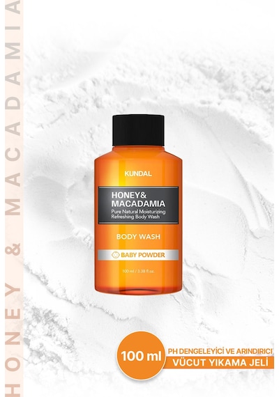 Kundal Honey & Macadamia Baby Powder Yoğun Nemlendirici Vücut Yıkama Jeli 100 ML