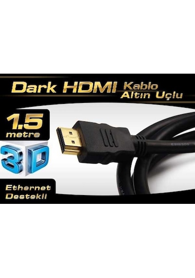 DARK DK-HD-CV14L150A90 HDMI KABLO AĞ DESTEKLİ 1.5 MT