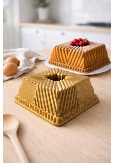 Siena Döküm Kek Kalıbı 22cm Gold Gold