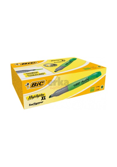 Bic Marking Highlighter Xl Fosforlu Kalem Yeşil 10'Lu Kutu