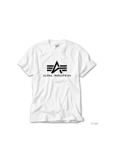 Alpha Industries Beyaz Tişört Beyaz