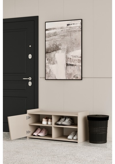 Hera 95 Cm Ayakkabılık 100% Mdf Bej