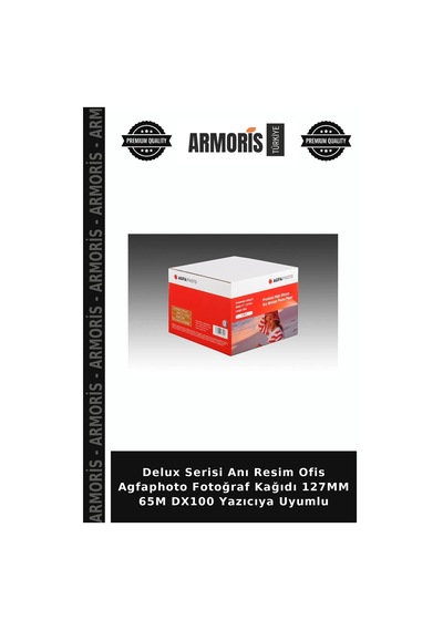 Delux Serisi Anı Resim Ofis Agfaphoto Fotoğraf Kağıdı 127mm 65m Dx100 Yazıcıya Uyumlu
