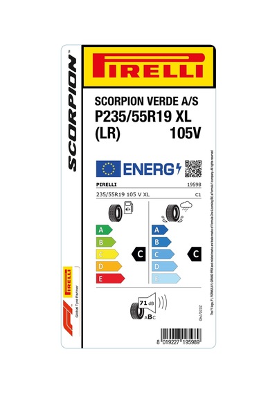 Pirelli 235/55R19 105V XL Lr Scorpion Verde All Season Dört Mevsim Lastiği 2025