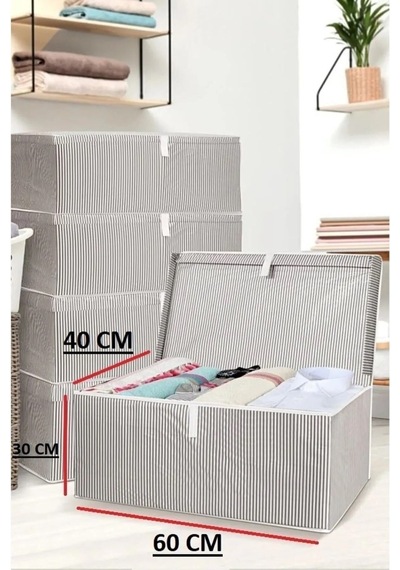 Kartonlu Hurç Mega 60 40 30 Cm Tela 60 X 40 Gri Eg Diğer