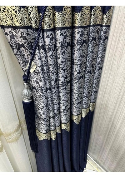 Fj631749 V-517 Arora Lacivert 1/3 Sık Pileli Fon Perde Apm